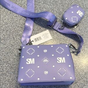 Steve Madden Lavender Crossbody Bag with Pouch